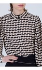 Skatie Black  Polka Dot Printed Blouse  