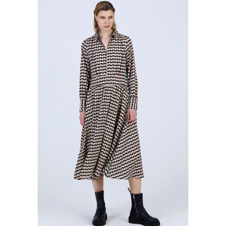 Skatie Polka Dot Printed Dress - Black