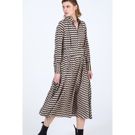 Skatie Polka Dot Printed Dress - Black