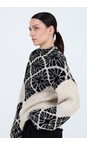 Skatie Black  Jacquard Sweater  