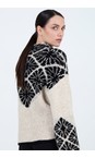 Skatie Black  Jacquard Sweater  