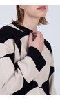 Skatie Ivory Jacquard Circle Sweater  