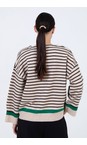 Skatie Rice Contrast Stripes Sweater  