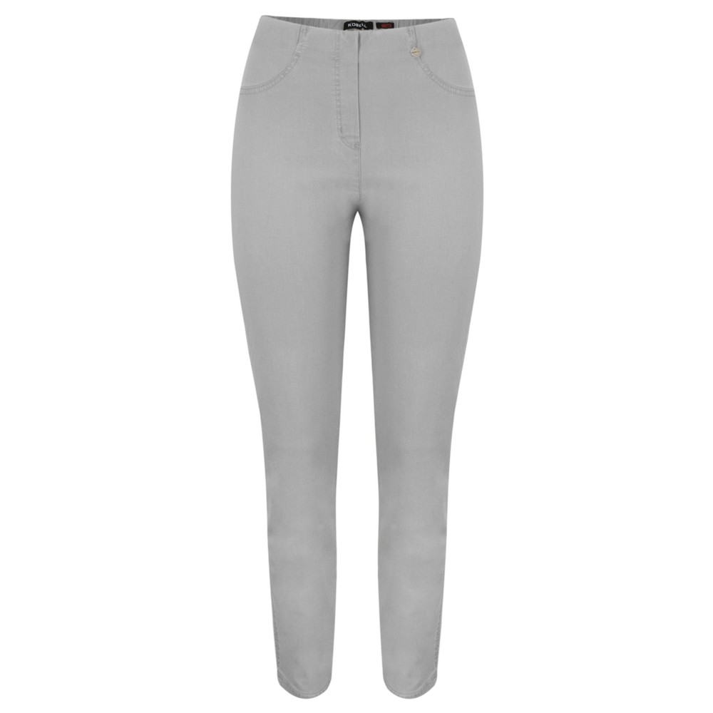 Robell Bella Light Grey Slim Fit Full Length Jean Light Grey