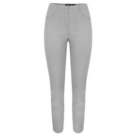 Robell Bella Light Grey Slim Fit Full Length Jean - Grey