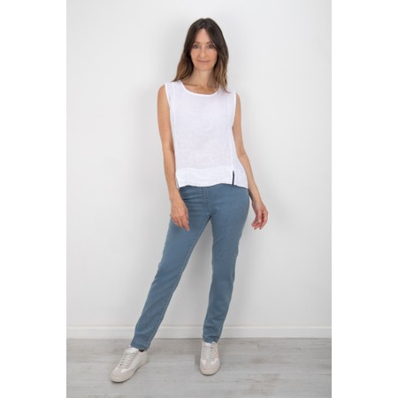 Robell Bella Light Denim Slim Fit Full Length Jean - Blue