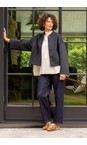 Chalk Dark Denim Bella Straight Leg Dark Denim Jean  