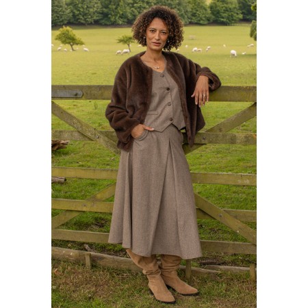 Chalk Delilah Cappuccino Coat - Brown
