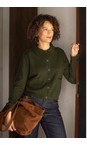 Chalk Dark Olive Eden Cardigan  