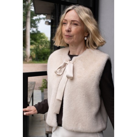Chalk Felicity Bone Gilet - White
