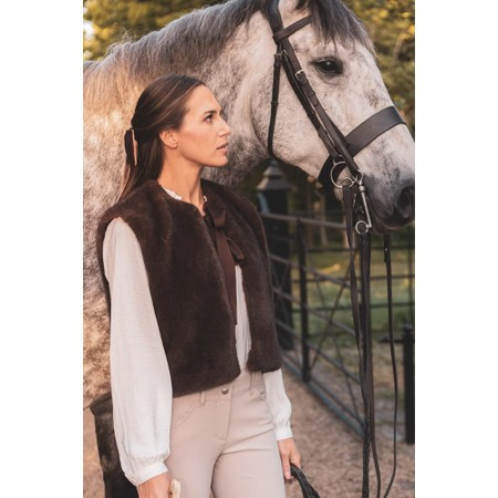 Chalk Felicity Cappuccino Gilet - Brown