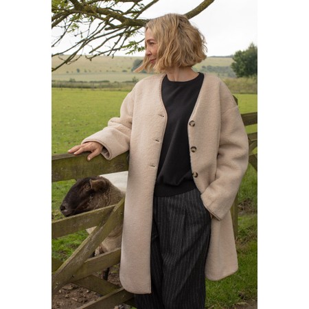 Chalk Maggie Cream Coat - Off-White