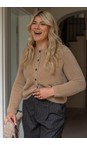 Chalk Light Tan Mary Light Tan Cardigan  