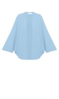 Amazing Woman Crystal Blue Pheobie Crystal Blue Rib Throw Over Cardigan  