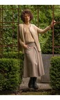 Chalk Chestnut Tamara Tailored Midi Skirt  