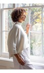 Chalk Ivory Vicki Cotton Ivory Rib Jumper  