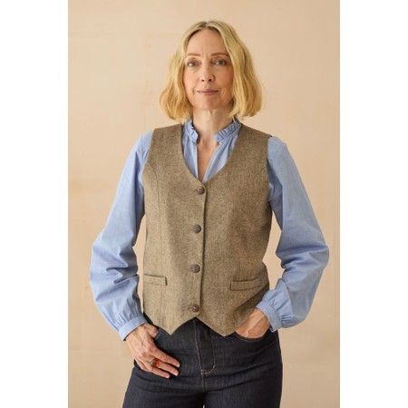 Chalk Wendy Waistcoat - Brown
