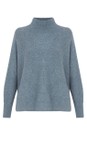 Amazing Woman Denim Jolie Denim Boxy High Neck Knit  
