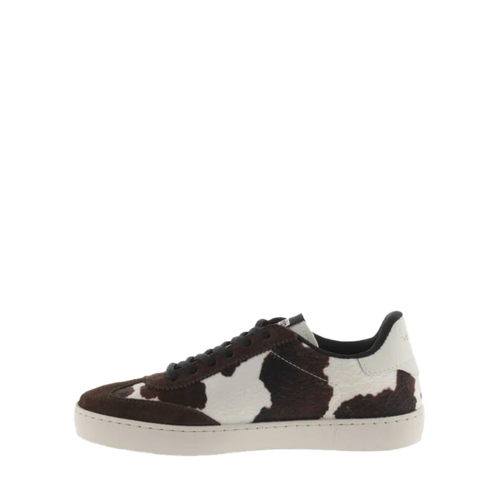 Victoria Shoes Berlin Ciclista Cow Print V Trainer Shoe Blanco