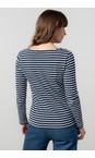 Lily & Me Navy Monica Stripe Top  