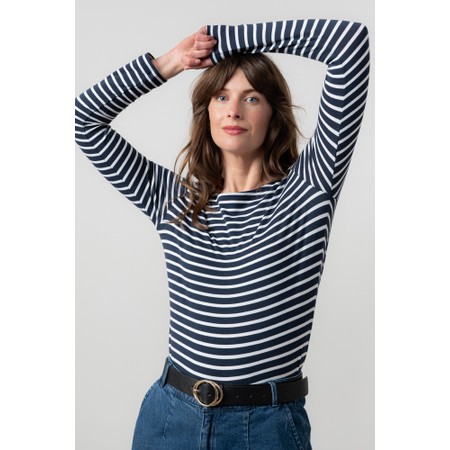 Lily & Me Monica Stripe Top - Blue