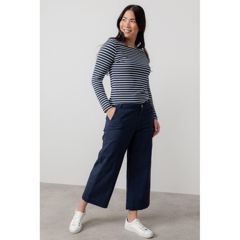 Lily & Me Isla Crop Navy Trouser Navy