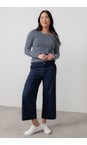 Lily & Me Navy Isla Crop Navy Trouser  