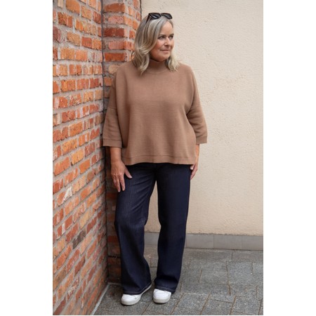 Chalk Bella Straight Leg Dark Denim Jean - Blue