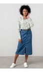 Lily & Me Blue Penrose Soft Denim Skirt  