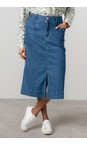 Lily & Me Blue Penrose Soft Denim Skirt  