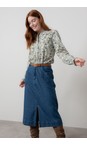 Lily & Me Blue Penrose Soft Denim Skirt  