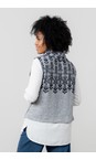 Lily & Me Grey Hawthorn Fairisle Folk Tank Top  