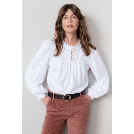 Lily & Me Luna Plain Blouse - White