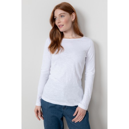 Lily & Me Monica Plain Top - White