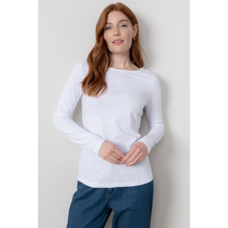 Lily & Me Monica Plain Top - White