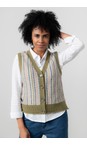 Lily & Me Moss Gywneth Moss Fairisle Tank Top  