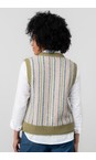 Lily & Me Moss Gywneth Moss Fairisle Tank Top  