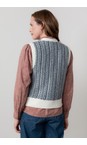 Lily & Me Ecru Gywneth Ecru Fairisle Tank Top  