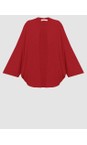 Amazing Woman Berry Red Rouge Pheobie Berry Red Rouge Rib Throw Over Cardigan  