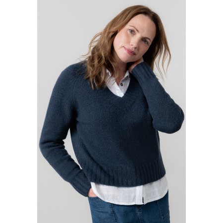 Lily & Me Woodchester Navy Plain Jumper - Blue