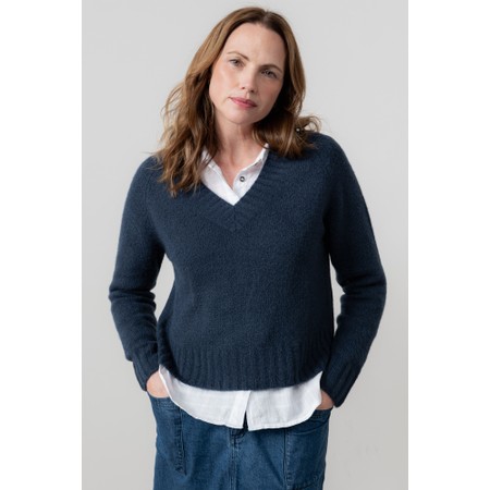 Lily & Me Woodchester Navy Plain Jumper - Blue