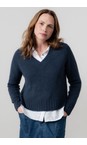 Lily & Me Navy Woodchester Navy Plain Jumper  