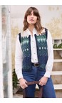 Lily & Me Pine Green Suvi Fleck Knit Tank Waistcoat  