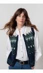 Lily & Me Pine Green Suvi Fleck Knit Tank Waistcoat  