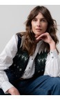 Lily & Me Pine Green Suvi Fleck Knit Tank Waistcoat  