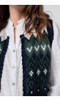 Lily & Me Pine Green Suvi Fleck Knit Tank Waistcoat  