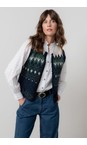 Lily & Me Pine Green Suvi Fleck Knit Tank Waistcoat  
