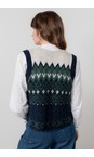 Lily & Me Pine Green Suvi Fleck Knit Tank Waistcoat  