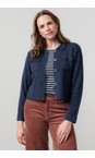 Lily & Me Navy Chestnut Navy Plain Knit Jacket  
