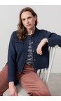 Lily & Me Navy Chestnut Navy Plain Knit Jacket  